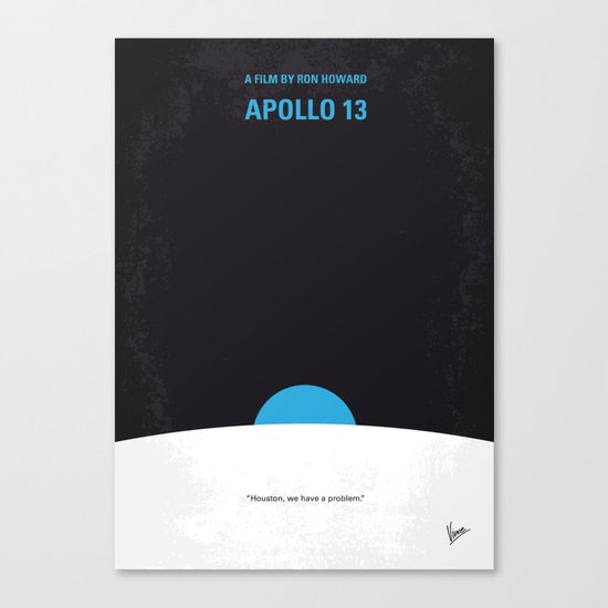 No151 My Apollo 13 minimal movie poster Canvas Print
