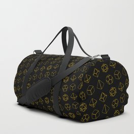 D&D Yellow Dice Pattern Duffle Bag