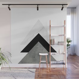 Arrows Monochrome Collage Wall Mural