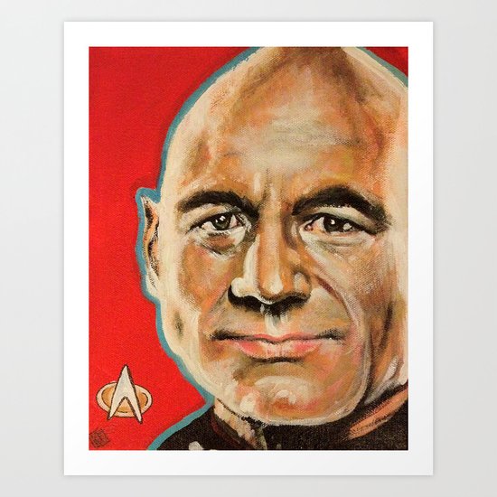 Jean Luc Picard Art Print