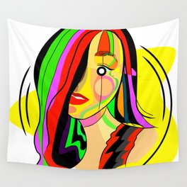 Hypnotic girl Wall Tapestry