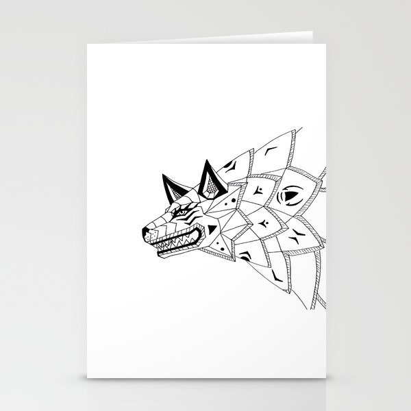 Robo Wolf  Stationery Cards