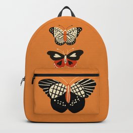 Butterflies in orange Backpack