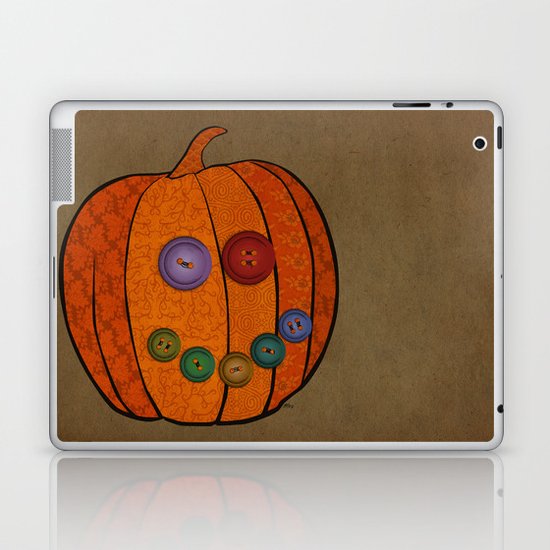 Patterned pumpkin Laptop & iPad Skin