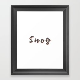 Snog Framed Art Print
