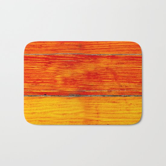 ORange wood Bath Mat