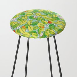 leaves, blossoms and buds Counter Stool