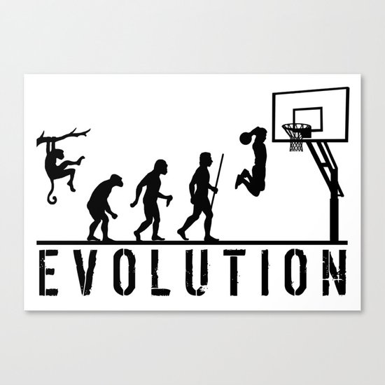Evolution Basketball Canvas Print By Macromc Society6