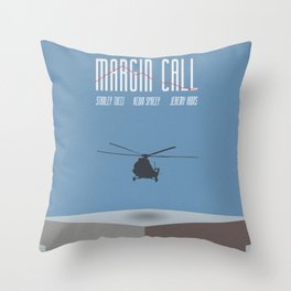 Margin Call, minimalist movie poster, Kevin Spacey, Stanley Tucci, Demi Moore Throw Pillow