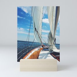 Sweet Sailing - Sailboat on the Chesapeake Bay in Annapolis, Maryland Mini Art Print