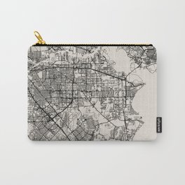 Pasadena, USA - City Map Carry-All Pouch