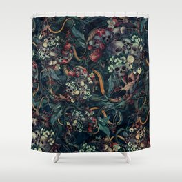 Skulls and Snakes Shower Curtain