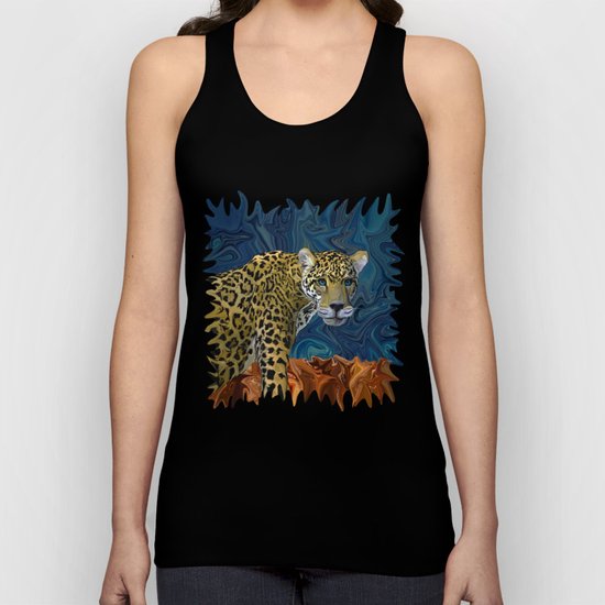 Leopard with the Sky in His Eyes Unisex Tank Top