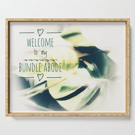 Welcome to My Bundle Abode | gorlhouse Serving Tray