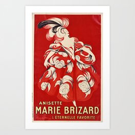 Anisette Marie Brizard 1928 Private Collection Anisette Marie Brizard L’éternelle Favorite Leonetto Cappiello Art Print