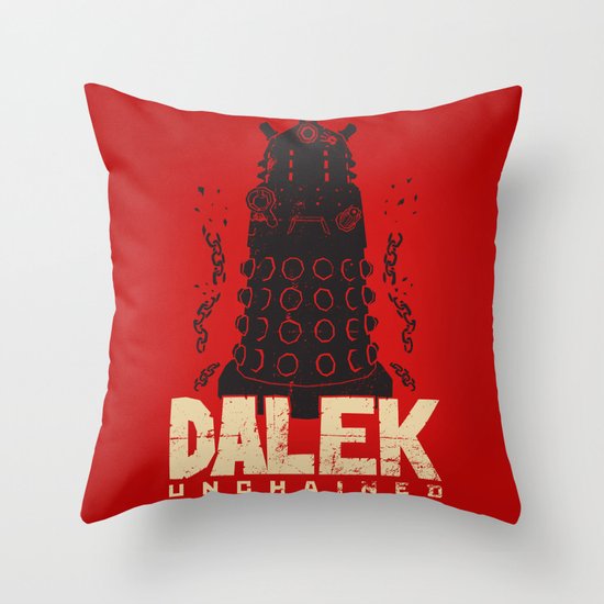 Dalek Unchained Throw Pillow