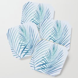Coastal Palms Watercolor Coaster