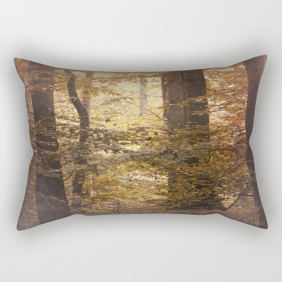 Autumn Came, With Wind & Gold. Rectangular Pillow