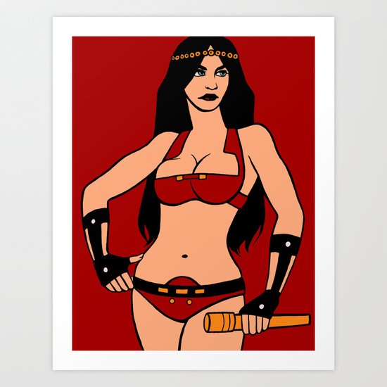 DC Poster Girls - Big Barda Art Print
