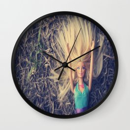New Plastic Girl Wall Clock