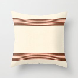 Band in Rust Throw Pillow