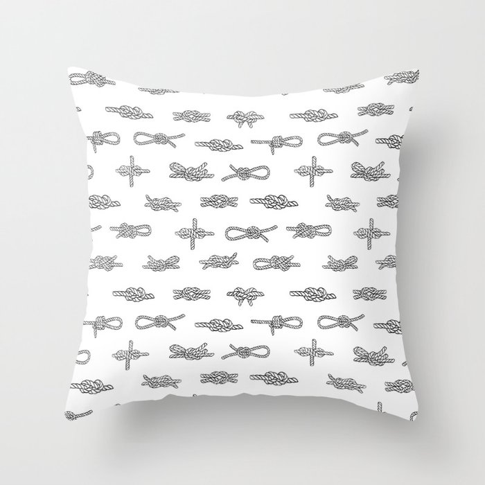 Knots Pattern Sailing Nautical Knot Tying Ilration Coastal Decor Throw Pillow Knots Pattern Sailing Nautical Knot Tying Ilration Coastal Decor Throw Pillow