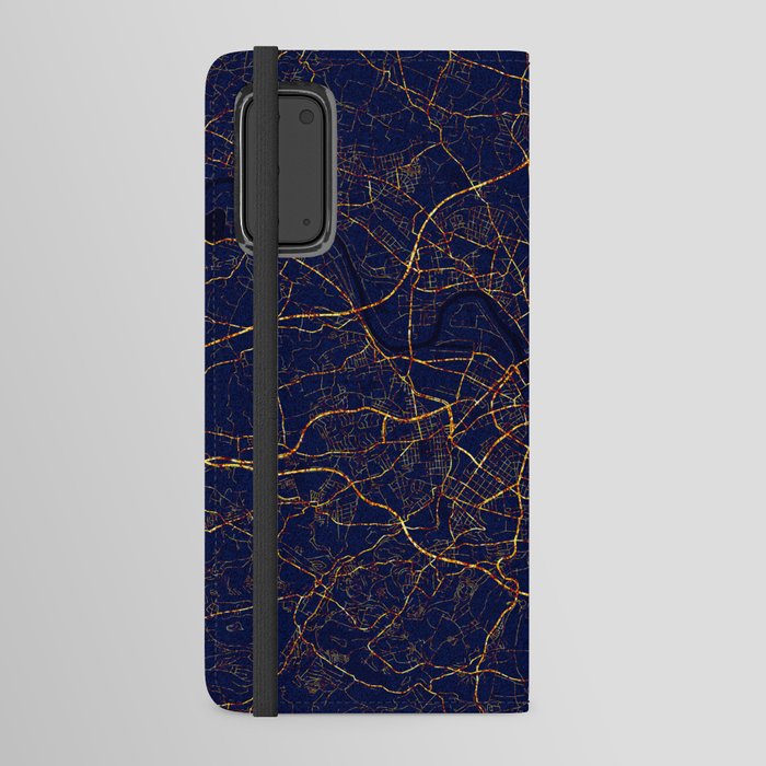 Dresden, Germany Map  - City At Night Android Wallet Case