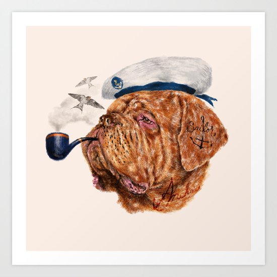 The Giant Sailor Art Print