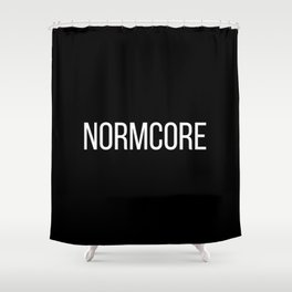 NORMCORE black Shower Curtain