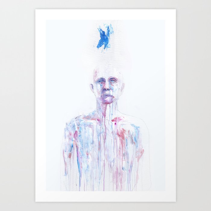 Discover the motif LAST BLUE BREATH by Agnes Cecile  as a print at TOPPOSTER