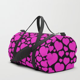 Purple Heart On Black Collection Duffle Bag