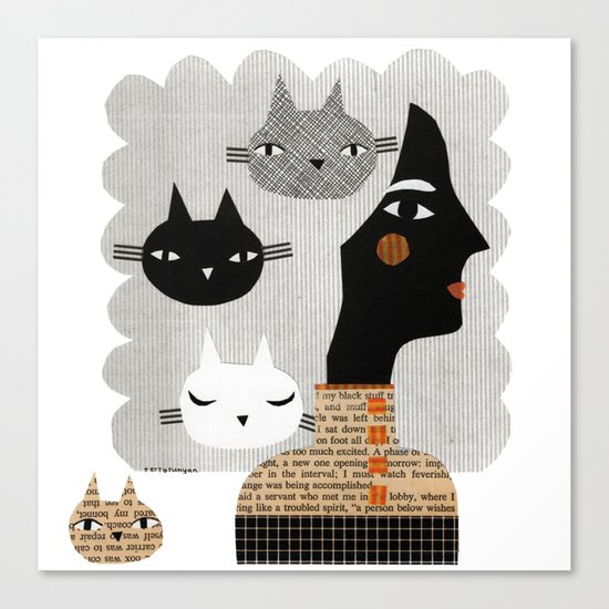 STRAY CAT Canvas Print