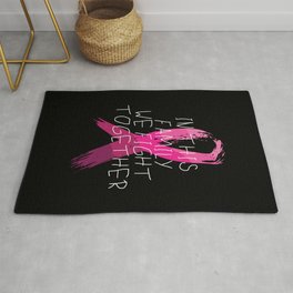 Family Breast Cancer Awareness Area & Throw Rug