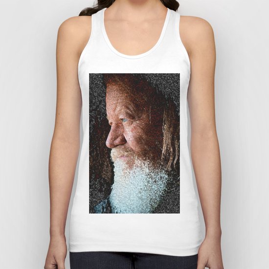 Old man blue eyes Unisex Tank Top