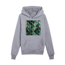 Abstract Green Dream Collection Kids Pullover Hoodies