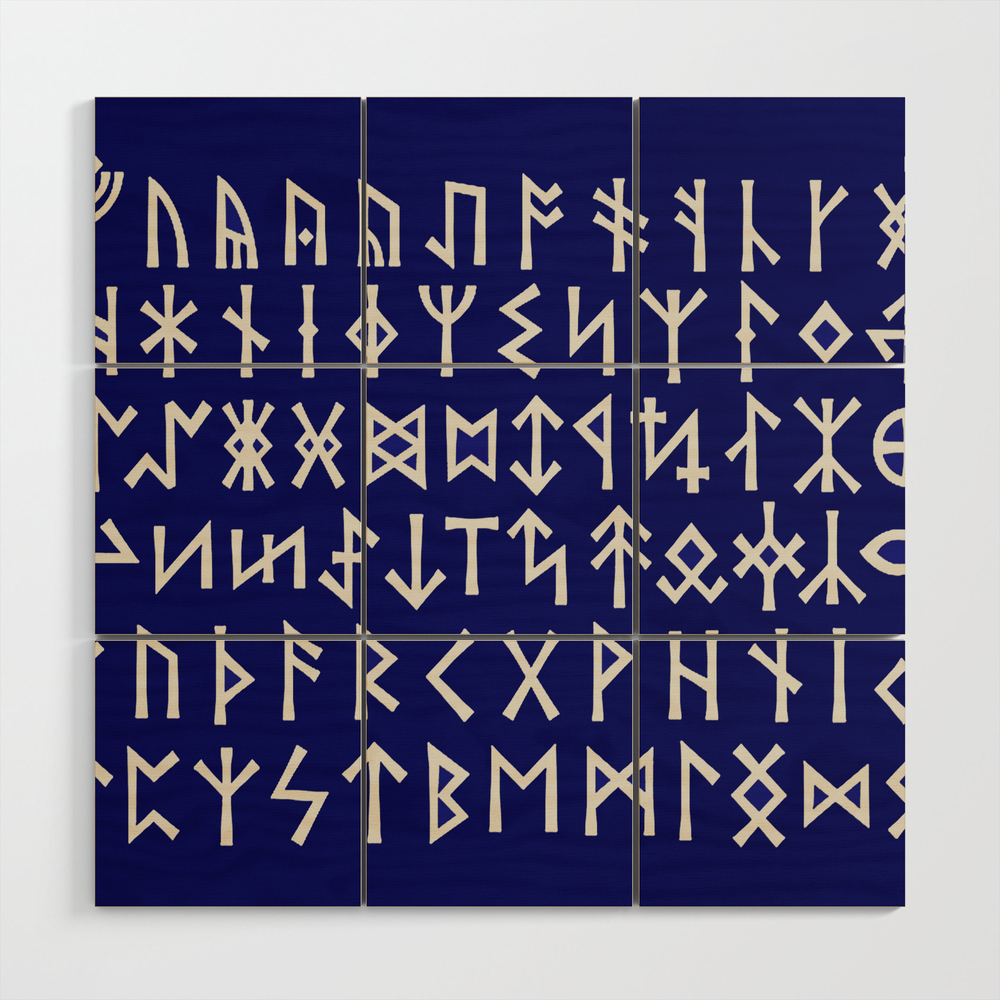 Legeme død Disciplin Viking Rune Symbols Wood Wall Art by vagabond-folk-art | SheFinds