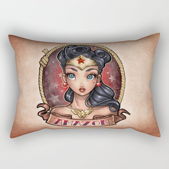 Amazon Pinup Rectangular Pillow
