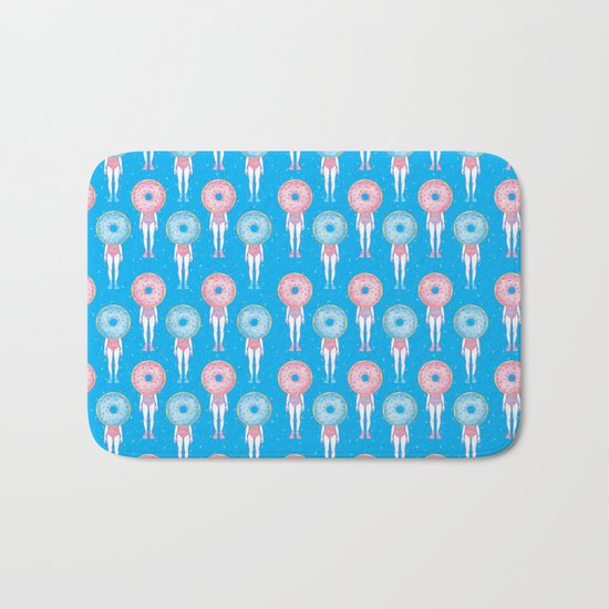 The Summer Treats: Pool Party Doughnuts Bath Mat