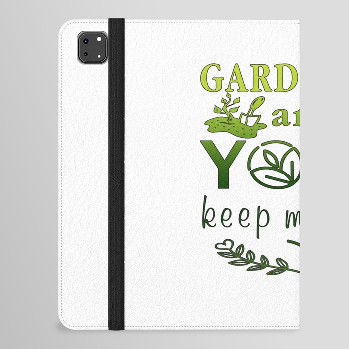 Gardening and yoga iPad Folio Case