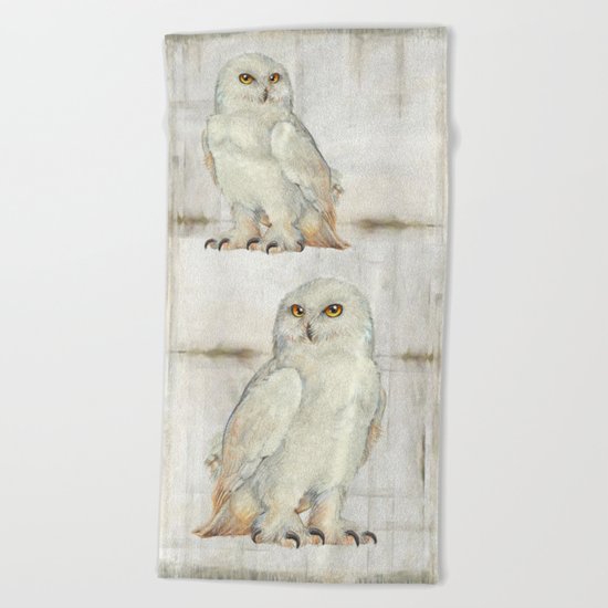 SnowOwl Beach Towel