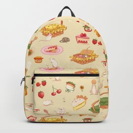 A rat picnic | Cream Backpack