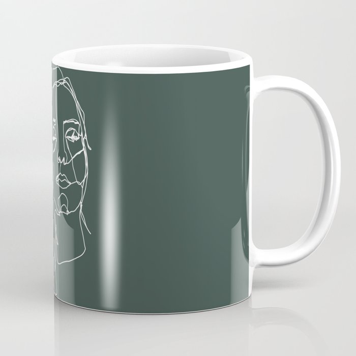 LINE ART FEMALE PORTRAITS III-III-XI Coffee Mug