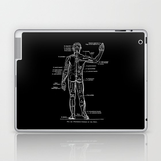 Surface of the Body Vintage Medical Illustration Laptop & iPad Skin