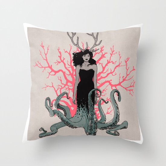Nature is ancient Throw Pillow