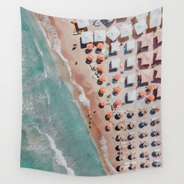 Aerial Beach Print, Vintage Beach Photography, Aerial Photography, Sea Beach Print, Ocean Print, Ocean Waves, Beach Art, Home Decor Art Print Wall Tapestry