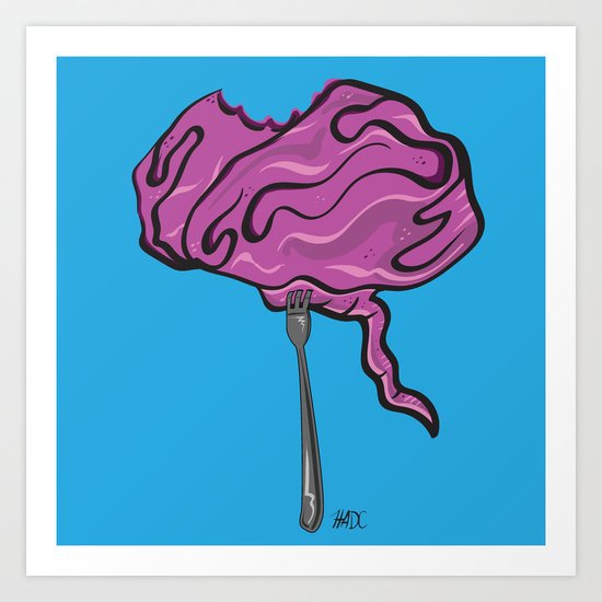 Zombie Etiquette Art Print