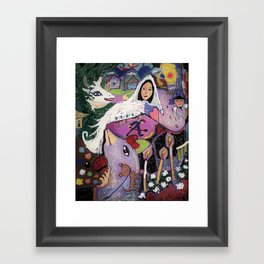 Tres Chagallish Framed Art Print