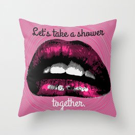 Shower together Throw Pillow