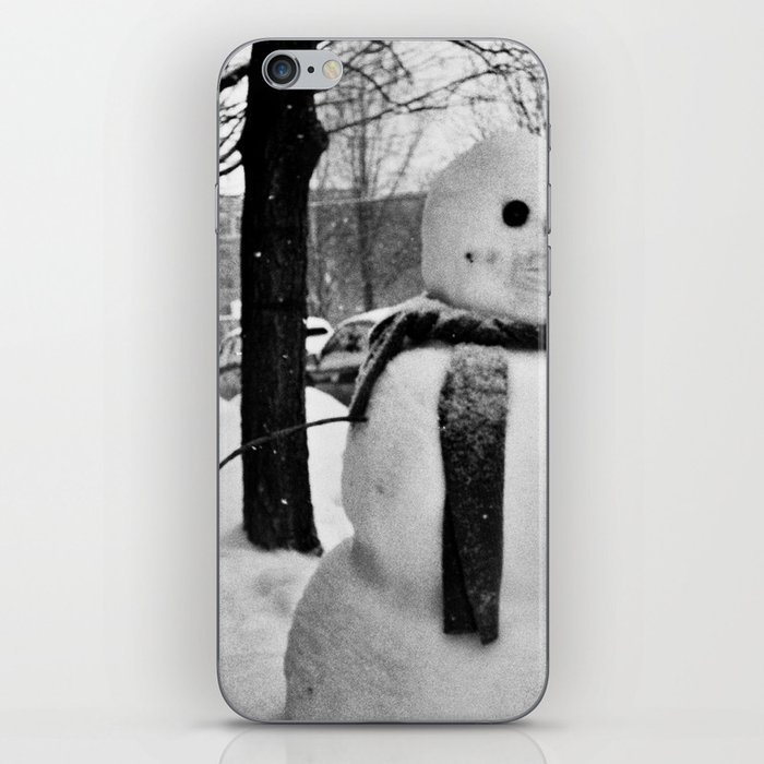 Sidewalk Snowman iPhone Skin