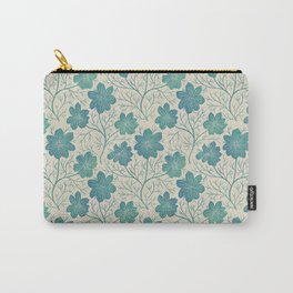 Cosmos teal blue Carry-All Pouch